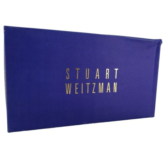 Stuart Weitzman Gold Silver Sparkly Fabric Pumps Women 8.5AAAA Dress Shoes Heels - Picture 14 of 16